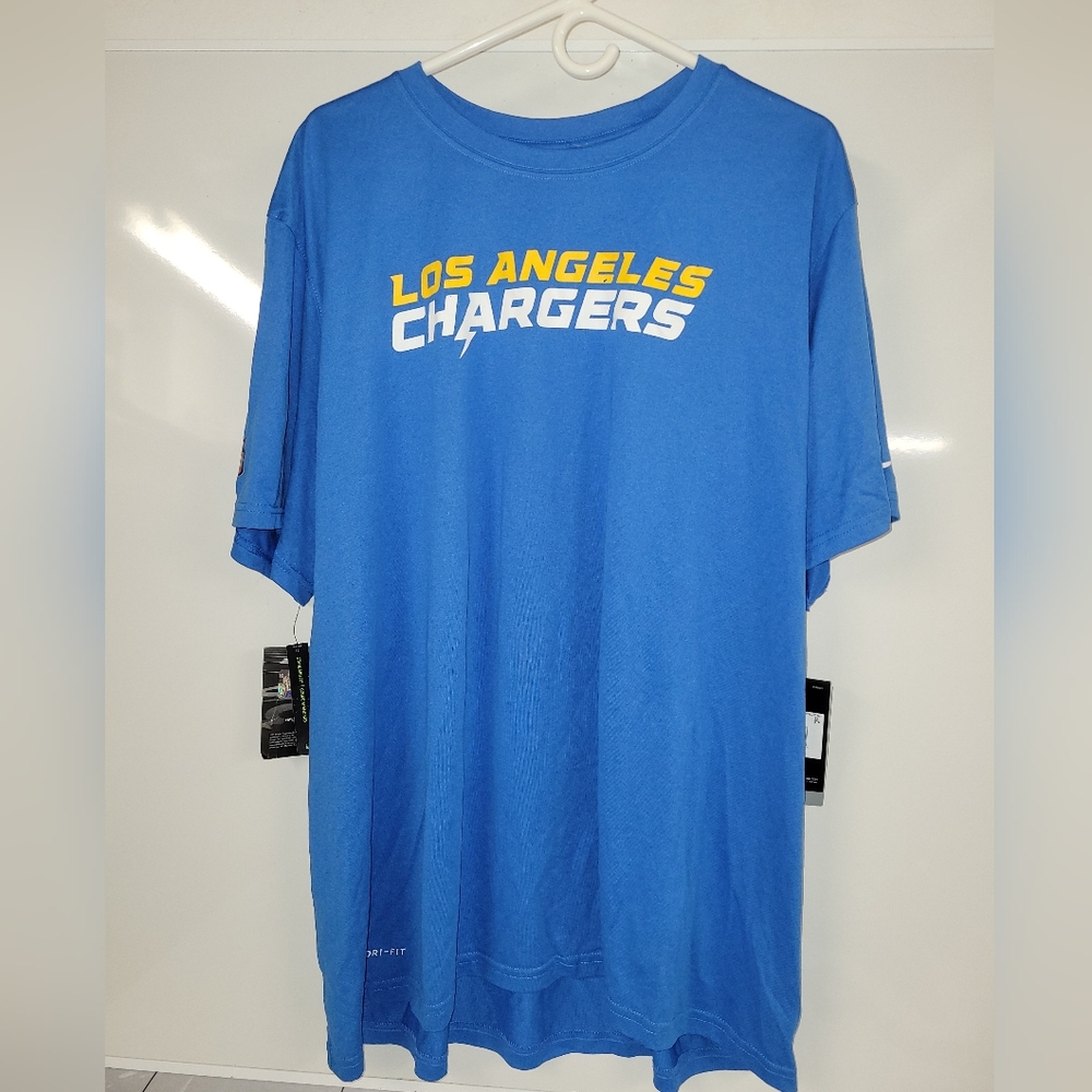 Los Angeles Chargers 3XL Blue T-shirt NFL Nike Dri-fit Lightweight Athletic NWT
